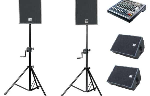 PA 3 – 400W per side with floor monitors