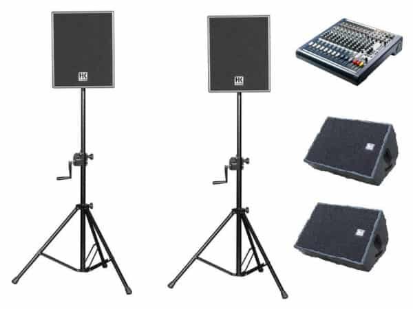 400W per side vocal PA with monitors - dB Live Sound PA Hire