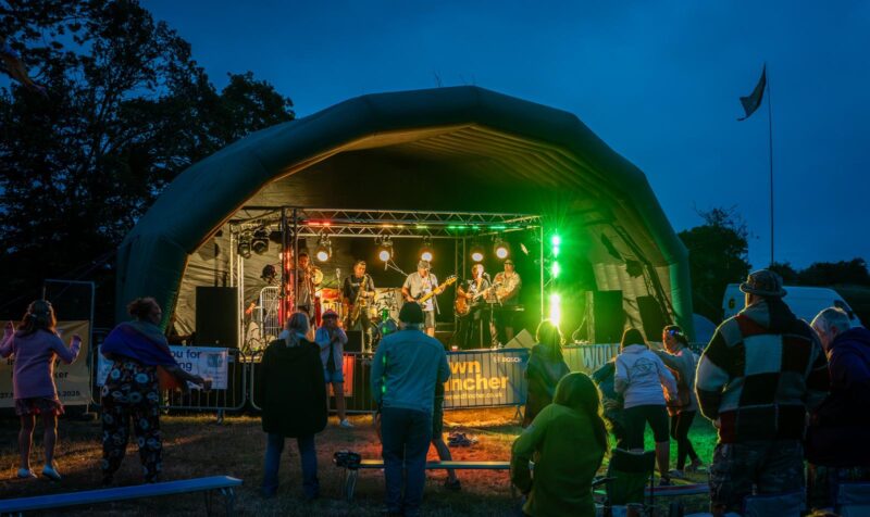 The Cuginis on dB Live Sound Inflatable Stage